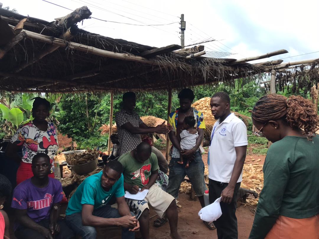 Farmer training session